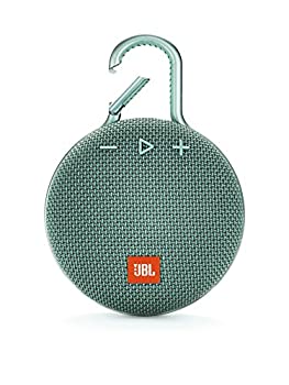 【中古】JBL CLIP3 Bluetoothスピーカー IPX7防水／パッシブラジエーター搭載／ポータブル／カラビナ付 ティール JBLCLIP3