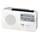 【中古】Kenko ラジオ 多機能防災ラジオ KR-005AWESE FM/AM/ワイドFM対応 乾電池対応 サイレン付 USB充電機能 80×140×38mm ホワイト