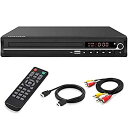 【中古】(未使用品)Foramor DVDプレーヤー HDMI DVDプレーヤー テレビ対応 1080P フルHD HDMIケーブル付き リモコン USB入力リ(2)