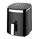 【中古】(非常に良い)ノンフライヤー 4.5L大容量 電気フライヤー ノンオイル 揚げ物 惣菜 1~5人 エアーフライヤー LEDディスプレイ タッチパネル タイマー 温度調整
