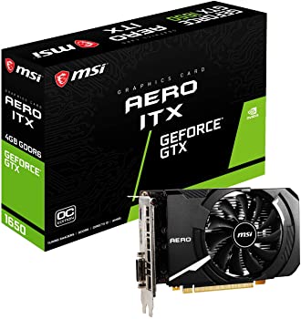 【中古】MSI GeForce GTX 1650 D6 AERO ITX J OC グラフィックスボード VD7557