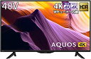 【中古】シャープ 40V型 4K チューナー内蔵 液晶 テレビ AQUOS HDR対応 4T-C40 ...