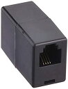 【中古】(非常に良い)ミヨシ MCO 電話機用 中継アダプタ 6極4芯 黒 DA-40/BK DA-40/BK