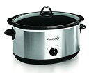 【中古】(非常に良い)Crock-pot オーバル 手動スロークッカー 8クォート ステンレススチール (SCV800-S)