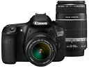 【中古】(非常に良い)Canon デジタル一眼レフカメラ EOS 60D ダブルズームキット EF-S18-55mm／EF-S55-250mm付属 EOS60D-WKIT