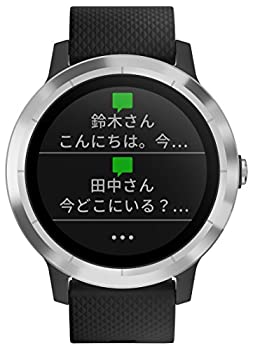 【中古】(非常に良い)GARMIN(ガーミン) スマートウォッチ 時計 GPS アクティブトラッカー 活動量計 vivoactive3 Black stainless 【日本正規品】176970 最大7日間連続