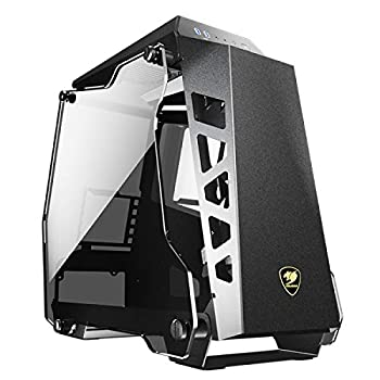 (未使用品)COUGAR PCケース CONQUER ESSENCE オープンフレームデザイン 強化ガラスカバー採用  ブラック