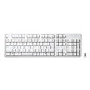 【中古】(未使用品)エレコム キーボード ワイヤレス (レシーバー付属) メンブレン フルキーボード ホワイト TK-FDM106TXWH