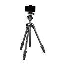 【中古】(未使用品)Manfrotto スマートフォン用三脚 Element MII カーボン 4段 三脚MBTキット リモコン付属 キャリーバッグ付属 スマー