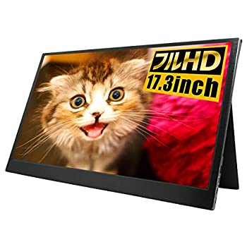 【中古】(未使用品)モバイルモニター フルHD 17.3インチ 3年保証 WT-173SF-BK 安心の日本企業 WINTEN モバイルディスプレイ ゲーミング