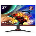 【中古】AOC ゲーミング液晶モニター 27G2E5/11 (27インチ/フルHD/IPS/HDMI/DisplayPort/75Hz/応答速度1ms/HDRエフェクトモード/FreeSync/フリッカーフリー/ローブルーモード)【メーカー名】AOC International【メーカー型番】27G2E5/11【ブランド名】AOC【商品説明】AOC ゲーミング液晶モニター 27G2E5/11 (27インチ/フルHD/IPS/HDMI/DisplayPort/75Hz/応答速度1ms/HDRエフェクトモード/FreeSync/フリッカーフリー/ローブルーモード)イメージと違う、必要でなくなった等、お客様都合のキャンセル・返品は一切お受けしておりません。商品名に「限定」「保証」等の記載がある場合でも特典や保証・ダウンロードコードは付いておりません。写真は代表画像であり実際にお届けする商品の状態とは異なる場合があります。中古品の場合は中古の特性上、キズ・汚れがある場合があります。他モール併売のため、万が一お品切れの場合はご連絡致します。当店では初期不良・商品誤りに限り、商品到着から7日以内にご連絡頂いた場合のみ返品をお受けいたします。ご注文からお届けまで1．ご注文　　ご注文は24時間受け付けております2．注文確認　ご注文後、注文確認メールを送信します3．在庫確認　　　　多モールでも併売の為、在庫切れの場合はご連絡させて頂きます。　 ※中古品は受注後に、再メンテナンス、梱包しますのでお届けまで4〜10営業日程度とお考え下さい。4．入金確認 　 前払い決済をご選択の場合、ご入金確認後に商品確保・配送手配を致します。5．出荷 　配送準備が整い次第、出荷致します。配送業者、追跡番号等の詳細をメール送信致します。6．到着　 　出荷後、1〜3日後に商品が到着します。　※離島、北海道、九州、沖縄は遅れる場合がございます。予めご了承下さい。