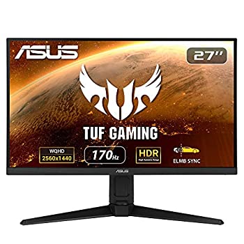 【中古】ASUS ゲーミングモニター TUF Gaming VG27AQL1A 27インチ／WQHD／IPS／170Hz／1ms／HDR／PS5／NVIDIA ULMB／DP%カンマ%HDMIx2／