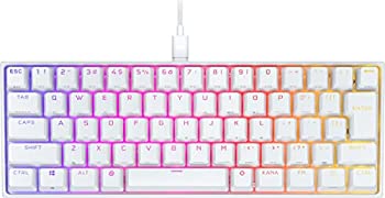 【中古】(未使用品)CORSAIR K65 RGB MINI 60%メカニカルゲーミングキーボード Cherry MX スイッチ採用 ホワィト CH-91941