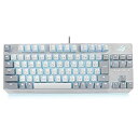 【中古】(非常に良い)ASUS ゲーミングキーボード ROG Strix Scope NX TKL Moonlight White メカニカル 有線 日本語配列 ROG-NXスイッチ 80%レイアウト FPS RGBライテ
