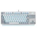 【中古】(非常に良い)ASUS ゲーミングキーボード ROG Strix Scope NX TKL Moonlight White メカニカル 有線 日本語配列 ROG-NXスイッチ 80%レイアウト FPS RGBライテ