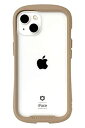 【中古】(未使用品)iFace Reflection iPhone 13 ケース クリア 強化ガラス (ベージュ)