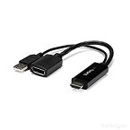 【中古】StarTech.com HDMI - DisplayPort変換アダプタ 4K／30Hz HDMI - ディスプレイポートビデオコンバーター USBバスパワー対応 HD2DP