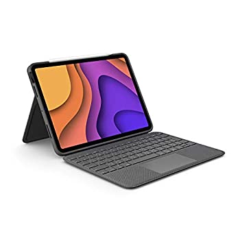 【中古】(非常に良い)ロジクール Logicool iPad Air 2022 第5世代 2020 第4世代 対応 トラックパッド付き キーボードケース Smart Connector 接続 Folio Touch iK1094