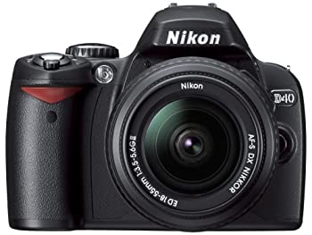 【中古】［状態良好］Nikon デジタル一眼レフカメラ D40 レンズキット ブラック D40BLK