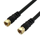 【中古】ホーリック アンテナケーブル S-4C-FB同軸 1m 【4K8K放送(3224MHz)/BS/CS/地デジ/CATV 対応】 ブラック 両側ネジ式コネ...