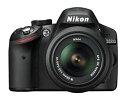 【中古】Nikon デジタル一眼レフカメラ D3200 レンズキット AF-S DX NIKKOR 18-55mm f/3.5-5.6G VR付属 ブラック D