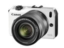 【中古】(非常に良い)Canon ミラーレス一眼カメラ EOS M レンズキット EF-M18-55mm F3.5-5.6 IS STM付属 ホワイト EOSM...