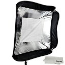 【中古】(未使用品)Godox ソフトボックス 60x60cm 折りたたみ フォトスタジオ用 多機能 快速収納 撮影用 ライトテント ストロボ/フラッシュ/ソフ