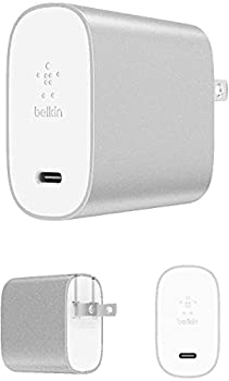 【中古】(非常に良い)Belkin USB充電器 iPhone ／ iPad ／ Androidスマホ各種対応 USB-C 27W 急速充電 BOOST CHARGE F7U060DQ-SLV-A