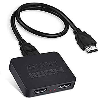 【中古】(非常に良い)【4K@60Hz安定版】avedio links HDMI 分配器 1入力2出力 2画面 同時出力 4K HDMI 分配機 スプリッター 2ポートFULL HD 1080P 3D HDCP2.2 PS5 Xbo