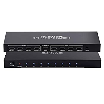 【中古】(未使用品)HDMI 分配器 4Kx2K 1入力 8出力 3D 2160P HDMI1.4b HDCP 1.4 hdmi スプリッター マトリックス セレクター HDTV/ Blu-Ray DVD/ PS2/ PS3/ PS4