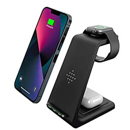 【中古】FEATURED BRAND ワイヤレス充電器 置くだけ充電 qi急速3 in 1充電器 Apple Watchスタンド Airpods充電器／Appl