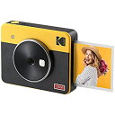 【中古】(未使用品)コダック（Kodak）Mini Shot 3レトロ インスタントカメラ／チェキ／ポラロイドカメラ＋スマホ対応プリンター［イエロー／写真3x3