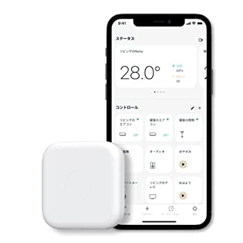 【中古】(非常に良い)Nature スマートリモコン Nature Remo mini 2 ネイチャーリモミニ2 Remo-2W2 Alexa／Google Home／Siri対応