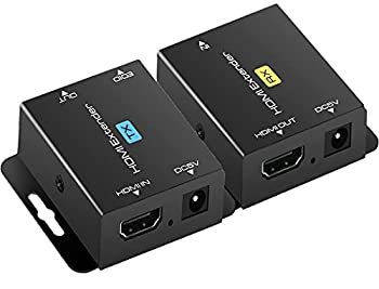 【中古】(非常に良い)HDMI エクステンダー 60mまで LAN 延長 4K エクステンダー 有線 延長器 RJ45 変換 コンバーター 1080P CAT6 CAT6a CAT6e CAT7 延長器 LAN 延長機