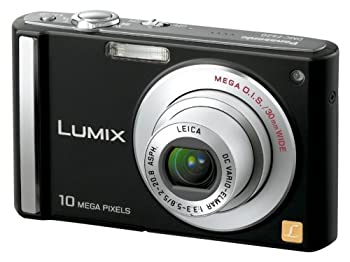 【中古】パナソニック デジタルカメラ LUMIX (ルミックス) ブラック DMC-FS20-K