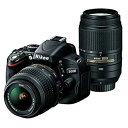 【中古】(非常に良い)Nikon デジタル一眼レフカメラ D5100 ダブルズームキット D5100WZ
