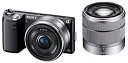 【中古】ソニー SONY ミラーレス一眼 α NEX-5N ダブルレンズキット E 16mm F2.8+E 18-55mm F3.5-5.6 OSS付属 ブラッ