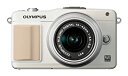 【中古】(非常に良い)OLYMPUS ミラーレス一眼 PEN mini E-PM2 レンズキット ホワイト E-PM2 LKIT WHT