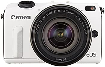 【中古】(非常に良い)Canon ミラーレス一眼カメラ EOS M2 EF-M18-55 IS STM レンズキット(ホワイト) EF-M18-55mm F3.5-5.6 IS STM 付属 EOSM2WH-1855ISSTMLK