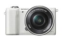 【中古】(非常に良い)SONY α5000 パワーズームレンズキット(ホワイト/デジタル一眼)