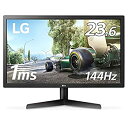 【中古】LG ゲーミング モニター ディスプレイ 24GL600F-B 23.6インチ/1ms/144Hz/フルHD/TN非光沢/FreeSync/HDMI×2,DisplayPort(2)