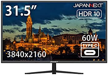 【中古】(非常に良い)JAPANNEXT 31.5インチ 4K HDR Type-C 60W 給電対応液晶モニター JN-V315UHDRC60W KVM機能搭載 HDMI DP USB-C