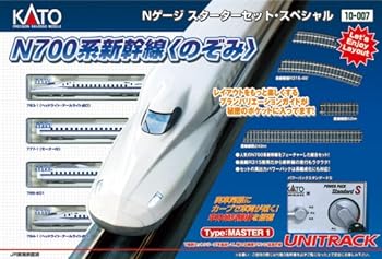 【中古】KATO Nゲージ スターターセットスペシャル N700系 新幹線 のぞみ 10-007 鉄道模型入門セット