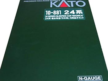 【中古】KATO Nゲージ 24系 寝台特急 日本海 基本 6両セット 10-881 鉄道模型 客車【メーカー名】【メーカー型番】【ブランド名】カトー(KATO) 車両 【商品説明】KATO Nゲージ 24系 寝台特急 日本海 基本 6両セット 10-881 鉄道模型 客車・イメージと違う、必要でなくなった等、ご注文後のお客様都合のキャンセル・返品は一切お受けしておりません。 ・写真は代表画像であり実際の商品の状態とは異なる場合がありますのでご了承ください。 ・中古品は中古の特性上、使用に影響のない程度のキズ・汚れがある場合があります。 ・他モール併売品の為、在庫反映が遅れてしまう場合があります。完売の際はキャンセルのご連絡をさせて頂きますのでご了承ください。 ・商品名に「限定」「保証」等の記載がある場合でも特典や保証・ダウンロードコードは付いておりません。 【ご注文からお届けまで】 ・ご注文　: ご注文は24時間受け付けております ・注文確認：店舗より注文確認メールを送信します 　多モール併売の為、完売の場合はキャンセルのご連絡させて頂きます。 ・入金確認：決済の承認が完了した翌日よりお届けまで3〜7営業日程前後となります。納期に変更が生じた際はメールにてご確認メールをお送りいたします。 ・商品発送：出荷後に配送業者・追跡番号等をメールてにご連絡致します。離島、北海道、九州、沖縄は遅れる場合がございます。予めご了承下さい。 ※ご注文後、当店よりご注文内容についてご確認のメールをする場合がございます。期日までにご返信が無い場合キャンセルとさせて頂く場合がございますので予めご了承下さい。 【初期不良のご対応について 】 ・商品が到着致しましたらなるべくお早めに商品のご確認をお願いいたします。 ・中古品のため、輸送途中の衝撃等により予期せぬ不具合が出る場合があります。初期不良があった場合に限り、商品到着から7日間は返品及び交換を承ります。初期不良の場合はご購入履歴の「ショップへ問い合わせ」より不具合の内容をご連絡ください。 ご連絡をいただきましたら、交換もしくは返品方法についてご案内を差し上げます。ご連絡頂く前に商品をご返送いただきましてもお受け取りができずお客様の元へ返送されてしまう場合がありますので、ご了承くださいませ。 ご返送いただきました商品を確認致しましたら、ご注文キャンセル（ご返金）をさせて頂きます。0