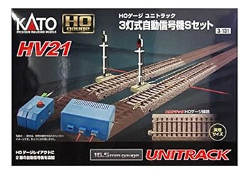 【中古】KATO HOゲージ HV-21 HOユニトラック3灯式自動信号機Sセット 3-131 鉄道模型用品