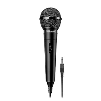 【中古】audio-technica ダイナミックマイクボーカル用 直出し 3.0mケーブル スタン