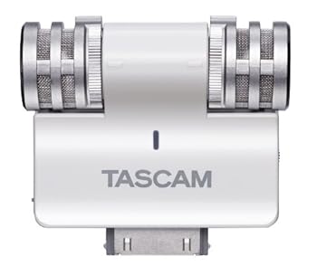 【中古】TASCAM ステレオコンデンサーマイク iPhone/iPad/iPod touch用 ホワイト iM2-W