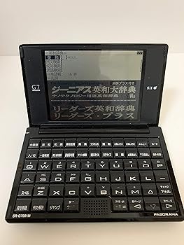 【中古】(非常に良い)SII 電子辞書 PASORAMA ビジネスモデル SR-G7001M コンパクトサイズ 名刺ビューアー 研究社新和英大辞典