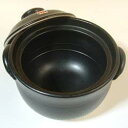 【中古】(非常に良い)千陶 ぷくぷく ご飯土鍋 炊飯鍋 一重蓋 3合炊き 日本製 黒