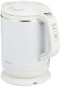 【中古】象印 電気ケトル 0.8L 沸騰後1時間90℃保温 コーヒードリップ用機能付き ホワイト CK-AX08-WA
